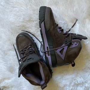 Jordan Spizike Winterized Shoes Velvet Brown Daybreak Black Youth 4.5 Womens 6.5